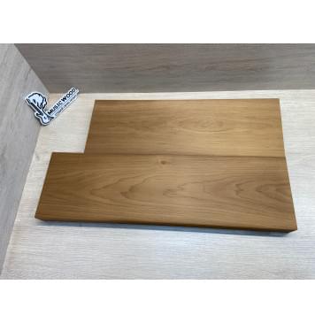 Ольха Печёная 180 гр заготовка корпуса Тангент ААА 38х158х540-465 мм, 454 кг/м3,  2 шт (уценка - сучок) Ольха Печёная 180 гр заготовка корпуса Тангент ААА 38х158х540-465 мм, 454 кг/м3,  2 шт (уценка - сучок)-0