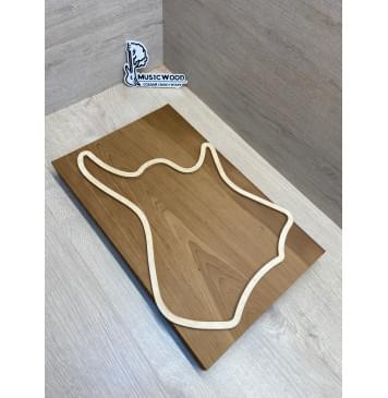 Ольха Печёная 180 гр заготовка корпуса Тангент АА 39,5х249х395 мм, 438 кг/м3, массив, (уценка - сучок) Ольха Печёная 180 гр заготовка корпуса Тангент АА 39,5х249х395 мм, 438 кг/м3, массив, (уценка - сучок)-0