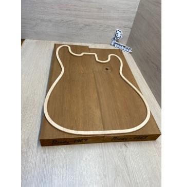 Ольха Печёная 180 гр заготовка корпуса Тангент А 41х169х490-470 мм, 2 шт, 464 кг/м3 (уценка - сучок) Ольха Печёная 180 гр заготовка корпуса Тангент А 41х169х490-470 мм, 2 шт, 464 кг/м3 (уценка - сучок)-1