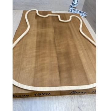 Ольха Волнистая Печёная 180 гр заготовка корпуса Радиал АА Волна А 42х165х465-445 мм, 2 шт,449 кг/м3й Ольха Волнистая Печёная 180 гр заготовка корпуса Радиал АА Волна А 42х165х465-445 мм, 2 шт,449 кг/м3й-3