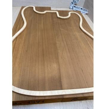 Ольха Печёная 180 гр заготовка корпуса Радиал АА 43,5х165х485-445 мм, 2 шт,437 кг/м3 Ольха Печёная 180 гр заготовка корпуса Радиал АА 43,5х165х485-445 мм, 2 шт,437 кг/м3-4