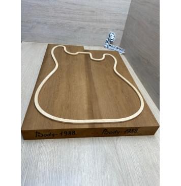 Ольха Печёная 180 гр заготовка корпуса Тангент ААА 42х180х505-470 мм, 2 шт,465 кг/м3 Ольха Печёная 180 гр заготовка корпуса Тангент ААА 42х180х505-470 мм, 2 шт,465 кг/м3-2