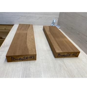 Ольха Печёная 180 гр заготовка корпуса гитары со сквозным грифом Смешанный ААА 44х150х515-470 мм, 2 шт,470 кг/м3 Ольха Печёная 180 гр заготовка корпуса гитары со сквозным грифом Смешанный ААА 44х150х515-470 мм, 2 шт,470 кг/м3-2