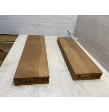 Ольха Печёная 180 гр заготовка корпуса гитары со сквозным грифом Радиал АА 42,5х140х505-470 мм, 2 шт,455 кг/м3 Ольха Печёная 180 гр заготовка корпуса гитары со сквозным грифом Радиал АА 42,5х140х505-470 мм, 2 шт,455 кг/м3-2