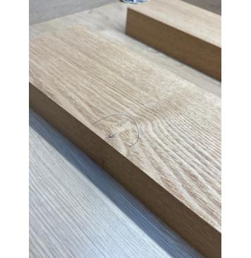 Ясень Дальневосточный Лёгкий заготовка корпуса гитары со сквозным грифом Радиал А 49х135х550-545 мм, 2 шт, 524 кг/м3-7