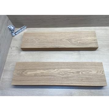 Ясень Дальневосточный Лёгкий заготовка корпуса гитары со сквозным грифом Тангент А 46х142х555-550 мм, 2 шт, 519 кг/м3-0