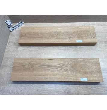 Ясень Дальневосточный Лёгкий заготовка корпуса гитары со сквозным грифом Тангент А 46х142х555-550 мм, 2 шт, 519 кг/м3-4