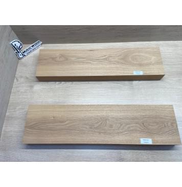 Ясень Дальневосточный Лёгкий заготовка корпуса гитары со сквозным грифом Тангент А 46х142х555-550 мм, 2 шт, 519 кг/м3-8