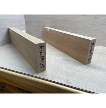 Ясень Дальневосточный Лёгкий заготовка корпуса гитары со сквозным грифом Тангент А 46х142х555-550 мм, 2 шт, 519 кг/м3-11