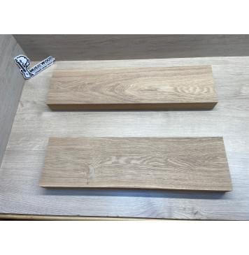 Ясень Дальневосточный Лёгкий заготовка корпуса гитары со сквозным грифом Тангент А 47х150-145х565-525 мм, 2 шт, 522 кг/м3 (уценка - сучок)-0