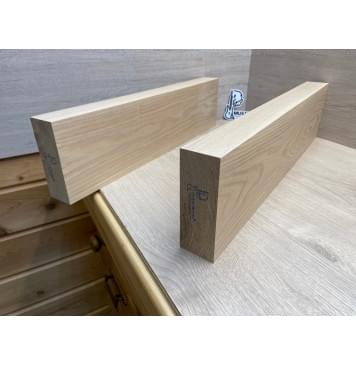 Ясень Дальневосточный Лёгкий заготовка корпуса гитары со сквозным грифом Тангент АА 49х135х550-525 мм, 2 шт, 594 кг/м3-10