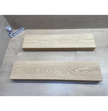 Ясень Дальневосточный Лёгкий заготовка корпуса гитары со сквозным грифом Тангент АА 48х119х55-525 мм, 2 шт, 454 кг/м3-9