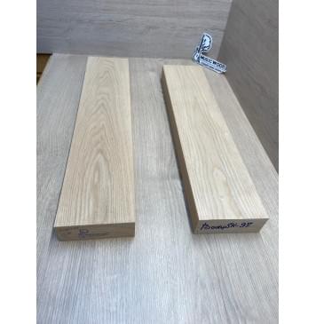 Ясень Дальневосточный Лёгкий заготовка корпуса гитары со сквозным грифом Тангент АА 48х119х55-525 мм, 2 шт, 454 кг/м3-1