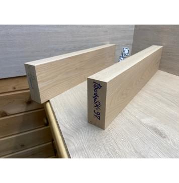 Ясень Дальневосточный Лёгкий заготовка корпуса гитары со сквозным грифом Тангент АА 48х119х55-525 мм, 2 шт, 454 кг/м3-7