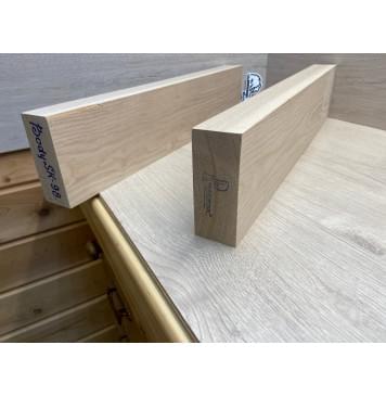 Ясень Дальневосточный Лёгкий заготовка корпуса гитары со сквозным грифом Тангент А 48х1117х560-555 мм, 2 шт, 463 кг/м3-11