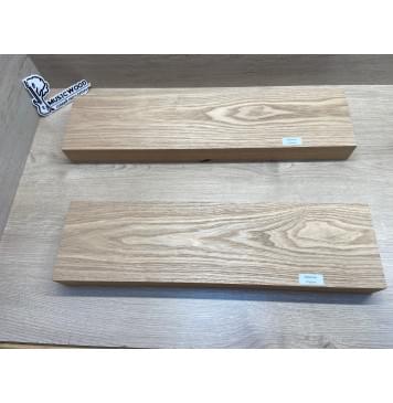 Ясень Дальневосточный Лёгкий заготовка корпуса гитары со сквозным грифом Радиал АА 49,5х145х585-535 мм, 2 шт, 550 кг/м3-4