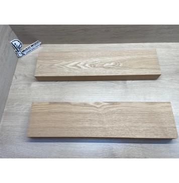 Ясень Дальневосточный Лёгкий заготовка корпуса гитары со сквозным грифом Смешанный АА 45х136х555 мм, 2 шт, 508 кг/м3-0