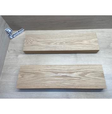 Ясень Дальневосточный Лёгкий заготовка корпуса гитары со сквозным грифом Тангент АА 48,5х146х545-535 мм, 2 шт, 576 кг/м3-0