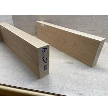 Ясень Дальневосточный Лёгкий заготовка корпуса гитары со сквозным грифом Тангент ААА 51х146х545 мм, 2 шт, 587 кг/м3-11