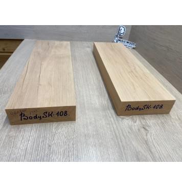 Ольха заготовка корпуса гитары со сквозным грифом Смешанный ААА 45,5х135х415 мм,2 шт, 519 кг/м3 Ольха заготовка корпуса гитары со сквозным грифом Смешанный ААА 45,5х135х415 мм,2 шт, 519 кг/м3-2