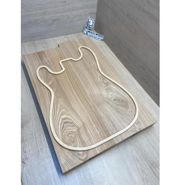 Ясень Дальневосточный Лёгкий заготовка корпуса Тангент А 45х184х560-530 мм, 2 шт, 588 кг/м3-0