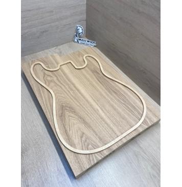 Ясень Дальневосточный Лёгкий заготовка корпуса Тангент АА 51х175х510-475 мм, 2 шт, 561 кг/м3 (уценка - сучки)-12