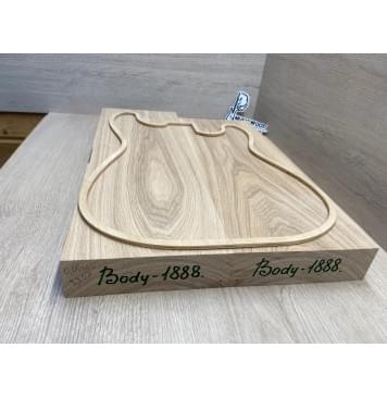 Ясень Дальневосточный заготовка корпуса Тангент АА 50х172х510-465 мм, 2 шт, 603 кг/м3-2