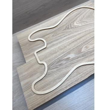 Ясень Дальневосточный заготовка корпуса Тангент АА 50х172х510-465 мм, 2 шт, 603 кг/м3-4