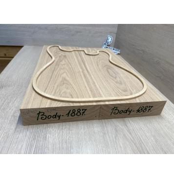 Ясень Дальневосточный Лёгкий заготовка корпуса Тангент АА 50х175х485-475 мм, 2 шт, 524 кг/м3-11