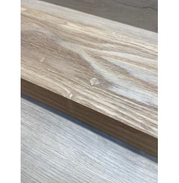 Ясень Дальневосточный Лёгкий заготовка корпуса гитары со сквозным грифом Тангент АА 48х124х515-440 мм, 2 шт, 530 кг/м3 (уценка - сучки)-1