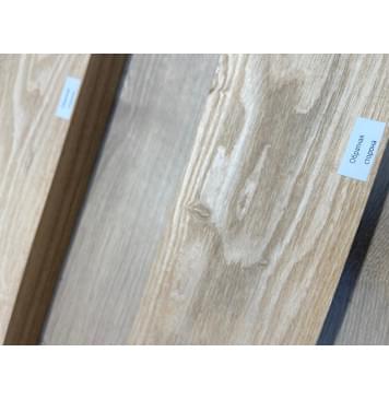 Ясень Дальневосточный Лёгкий заготовка корпуса гитары со сквозным грифом Тангент АА 48х124х515-440 мм, 2 шт, 530 кг/м3 (уценка - сучки)-6