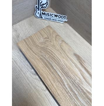 Ясень Дальневосточный Лёгкий заготовка корпуса гитары со сквозным грифом Тангент А 48х124х510-455 мм, 2 шт, 533 кг/м3 (уценка - сучки)-8