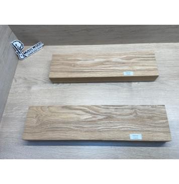 Ясень Дальневосточный Лёгкий заготовка корпуса гитары со сквозным грифом Тангент А 48х124х510-455 мм, 2 шт, 533 кг/м3 (уценка - сучки)-9