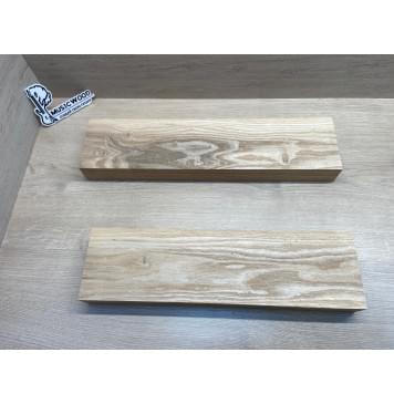 Ясень Дальневосточный Лёгкий заготовка корпуса гитары со сквозным грифом Тангент А 48х124х510-455 мм, 2 шт, 533 кг/м3 (уценка - сучки)-10