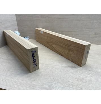 Ясень Дальневосточный Лёгкий заготовка корпуса гитары со сквозным грифом Тангент А 48х124х510-455 мм, 2 шт, 533 кг/м3 (уценка - сучки)-13