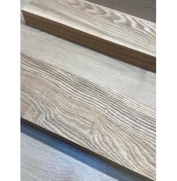 Ясень Дальневосточный Лёгкий заготовка корпуса гитары со сквозным грифом Смешанный А 47,5х123х530-450 мм, 2 шт, 522 кг/м3-2