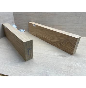 Ясень Дальневосточный Лёгкий заготовка корпуса гитары со сквозным грифом Смешанный А 47,5х123х530-450 мм, 2 шт, 522 кг/м3-14