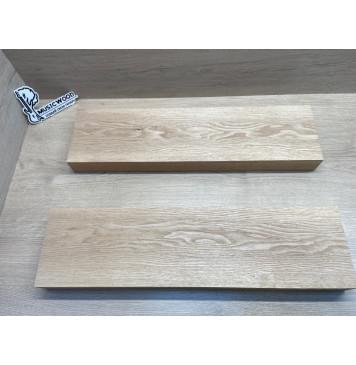 Ясень Дальневосточный Лёгкий заготовка корпуса гитары со сквозным грифом Тангент АА 48х149х565-550 мм, 2 шт, 547 кг/м3 (уценка - сучки)-0