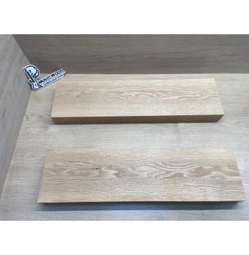 Ясень Дальневосточный Лёгкий заготовка корпуса гитары со сквозным грифом Тангент АА 48х149х565-550 мм, 2 шт, 547 кг/м3 (уценка - сучки)-9