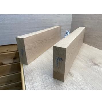 Ясень Дальневосточный Лёгкий заготовка корпуса гитары со сквозным грифом Тангент АА 48х149х565-550 мм, 2 шт, 547 кг/м3 (уценка - сучки)-10