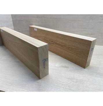 Ясень Дальневосточный Лёгкий заготовка корпуса гитары со сквозным грифом Тангент АА 48х149х565-550 мм, 2 шт, 547 кг/м3 (уценка - сучки)-11