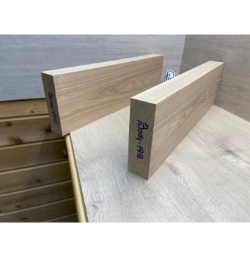 Ясень Дальневосточный Лёгкий заготовка корпуса Тангент АА 49,5х163х550-535 мм, 2 шт, 558 кг/м3 (уценка - сучки)-13