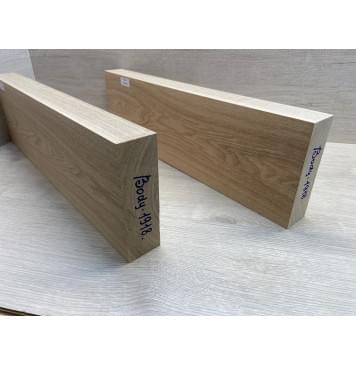 Ясень Дальневосточный Лёгкий заготовка корпуса Тангент АА 49,5х163х550-535 мм, 2 шт, 558 кг/м3 (уценка - сучки)-14