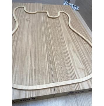 Ясень Дальневосточный заготовка корпуса Тангент ААА 48,5х190х545-530 мм, 2 шт, 625 кг/м3 (уценка - сучки)-4