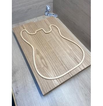 Ясень Дальневосточный заготовка корпуса Тангент ААА 48,5х190х565-545 мм, 2 шт, 634 кг/м3 (уценка - сучки)-12