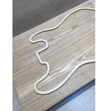 Ясень Дальневосточный заготовка корпуса Тангент АА 46х183х565-555 мм, 2 шт, 635 кг/м3 (уценка - сучки)-14