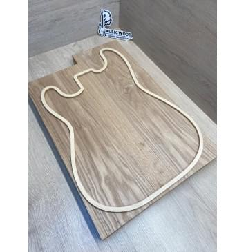 Ясень Дальневосточный заготовка корпуса Тангент АА 46,3х170х505-460 мм, 2 шт, 644 кг/м3-0