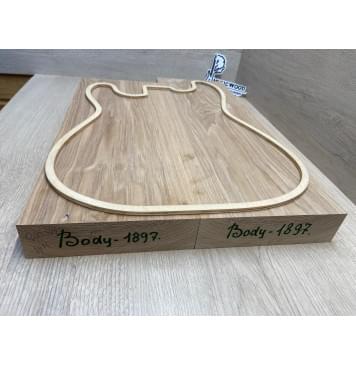 Ясень Дальневосточный заготовка корпуса Тангент АА 46,3х170х505-460 мм, 2 шт, 644 кг/м3-10