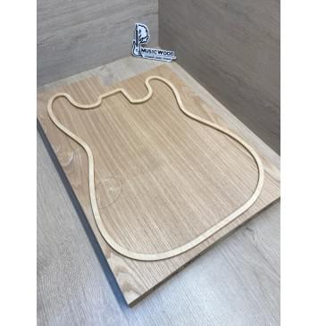 Ясень Дальневосточный заготовка корпуса Смешанный АА 44х180х510-450 мм, 2 шт, 696 кг/м3-0