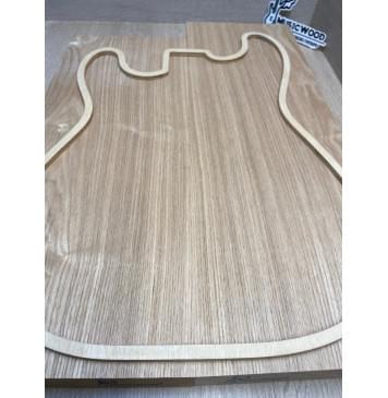 Ясень Дальневосточный заготовка корпуса Смешанный А 44х179х525-465 мм, 2 шт, 697 кг/м3-9